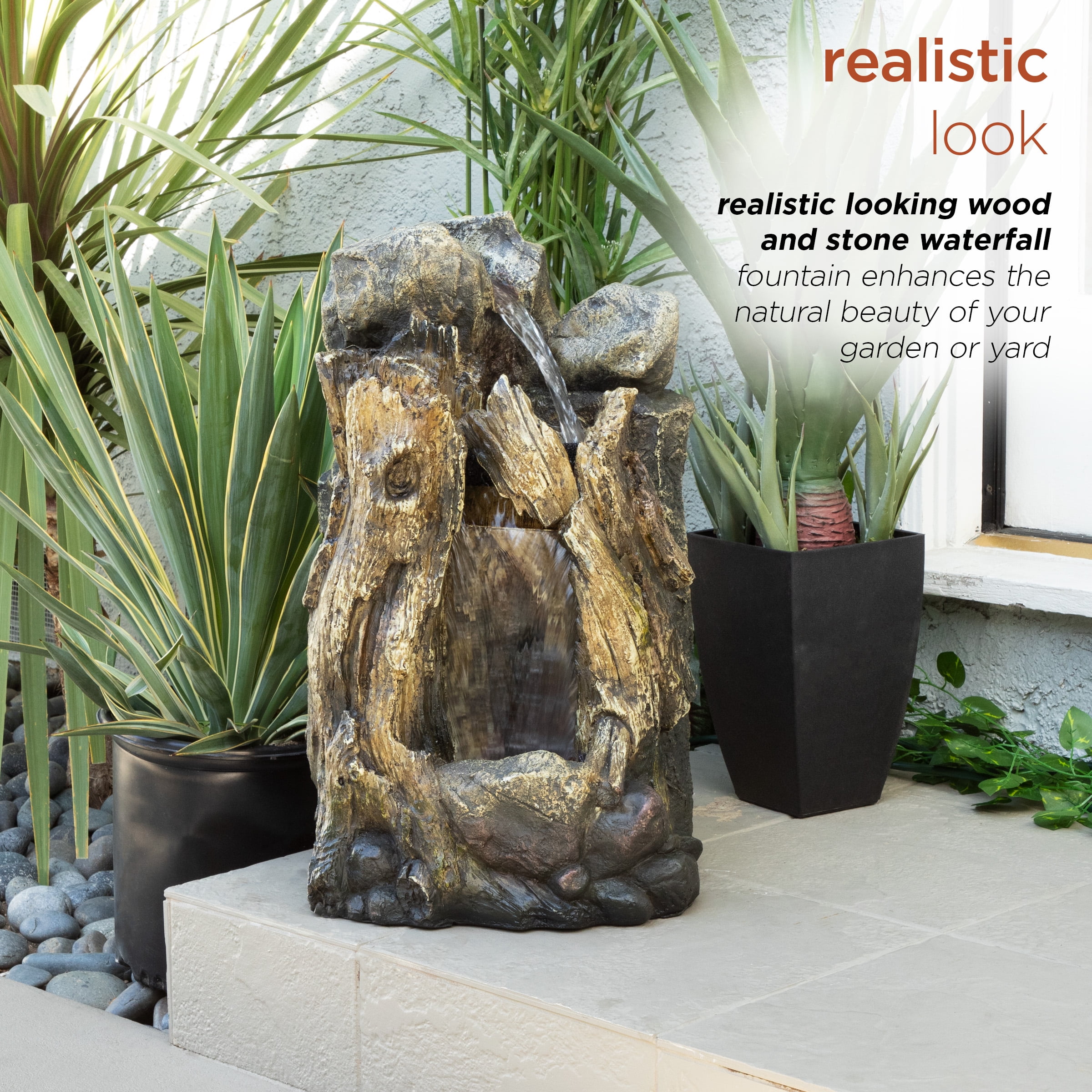 置物 Valley Waterfall Large Edge Waterfall LEW-002 | Garden & Pond Products
