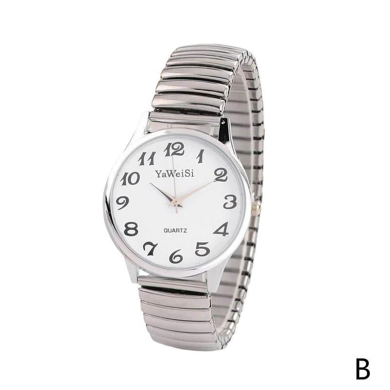 Unisex Wrist Watches Quartz Watch Expandable Stretch Ladies Gents