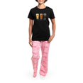 thumbnail image 4 of CafePress - Erin Go Brew Women's Dark Pajamas - Women's Short Sleeve Print T-Shirt and Pants Dark Cotton Pajama Set, 4 of 7