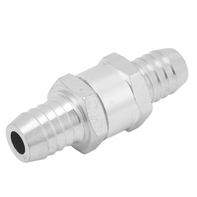 One Way Check Valve, High Strength Aluminum Alloy Oil Petrol Check Valve Backflow Prevention For Gasoline Diesel Water Air Vacuum