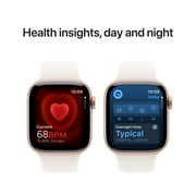 Apple Watch Series 10 GPS, 46mm Rose Gold Aluminum Case with Light Blush Sport Band, M/L