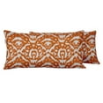 thumbnail image 1 of VargottamIndoor/OutdoorPolyester FabricLumbarPillowCover,All-Weather Waterproof Rectangular Cushion Case for Patio Furniture,12" x 24"Set of 2 -Ikat-56, 1 of 6