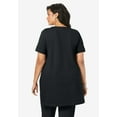thumbnail image 2 of Roaman's Women's Plus Size Two Pocket Soft Knit Swing Tunic, 2 of 4
