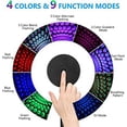 thumbnail image 5 of Luz LED de ambiente para techo, proyector de estrellas para coche con activación por sonido por USB, luz nocturna, luz LED romántica decorativa para techo de coche, 3 colores - 9 luces E, 5 of 5