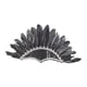 thumbnail image 2 of Tocado de plumas indio, tocado, disfraz, diadema de plumas decorativa, tocado negro, 2 of 9