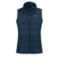 thumbnail image 2 of Women's Cutter & Buck  Navy Chicago Bears Throwback Evoke Hybrid Eco Softshell Recycled Full-Zip Vest, 2 of 3