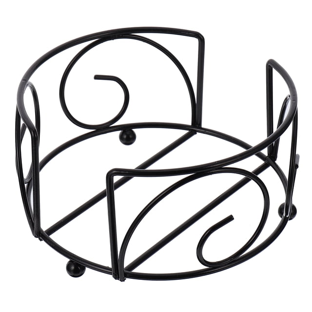 1pc Coaster Holder Hierro Soporte de metal Simple Mantel individual Estante de almacenamiento Gadget de cocina