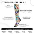 thumbnail image 3 of Lsque Colored Casino Chips Pattern Sport Compression Socks for Men & Women 15-20 mmHg Knee High Nurse Pregnant Running Medical and Travel Athletic, 3 of 6