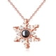 thumbnail image 2 of Joyería De Navidad 100 Idiomas I Love You Collar Navidad Copo De Nieve Elk Cristal Colgante Collar Regalo De Navidad Speravity AP007575-01, 2 of 6