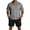 Y2-Gray, variant on Men's 2 Piece Outfit Mesh Short Sleeve Button Down Shirt and Shorts Set Lapel Collar Drawstring Outfit Lightweight Summer Beach Vacation Walking Athletic Activewear,Camouflage Green L