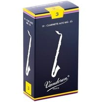 Vandoren Alto Clarinet Traditional Reeds Strength #3; Box of 10