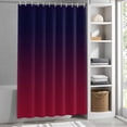 thumbnail image 6 of Shower Curtains for Bathroom-36"x72",Burgundy Red Gradient Ombre Waterproof Bath Curtain Grommet Shower Curtain Set with Hooks, 6 of 9