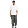 thumbnail image 2 of No Boundaries All Gender Wide Leg Cargo Pants, Men's Sizes 28-42, 2 of 5