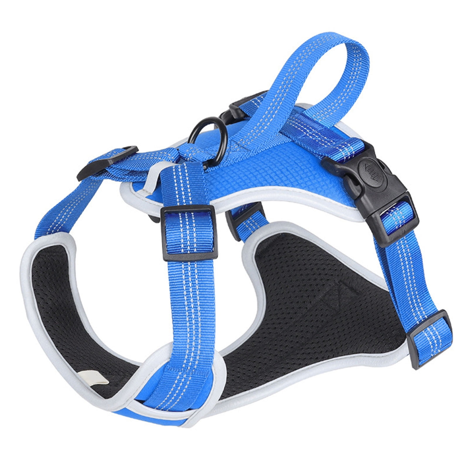 Pet Dog Harness Triangle Fixed Ergonomic Grip Reflective Adjustable Breathable Dog Chest Harness for Outdoor Walking Blue M Suitable for 6 15.5kg 13.2 34.2lb Pets Walmart