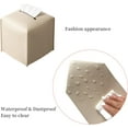 thumbnail image 3 of PU Leather Tissue Box Cover Square – Modern PU Leather Cube Tissue Box Holder Decorative for Bathroom Vanity Countertop/Night Stands/Office Desk, 3 of 6