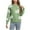 Green (NEW), variant on PFRNLF Womens Floral Sweaters Fall Winter Crew Neck Long Sleeve Loose Knit Pullover Sweater Tops