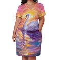 thumbnail image 3 of Aurora Swan vestido suelto con bolsillos vestido de mujer elegante vestidos de verano de lujo vestidos elegantes de mujer para vestido de novia estilo coreano, 3 of 7