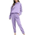 thumbnail image 1 of Timegard Sweatsuits for Women 2pc Outfits Oversized Hooded Pullover Sweatshirts Cinch Bottom Pants with Pockets Sports Set, 1 of 6