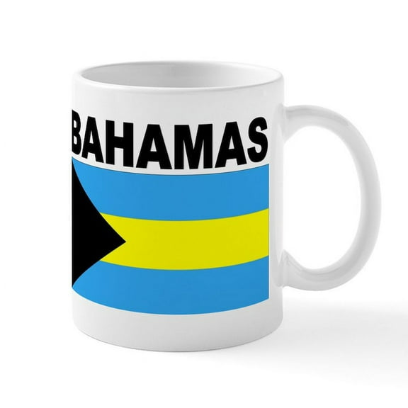 CafePress - Bahamas Flag Mug - 11 oz Ceramic Mug - Novelty Coffee Tea Cup