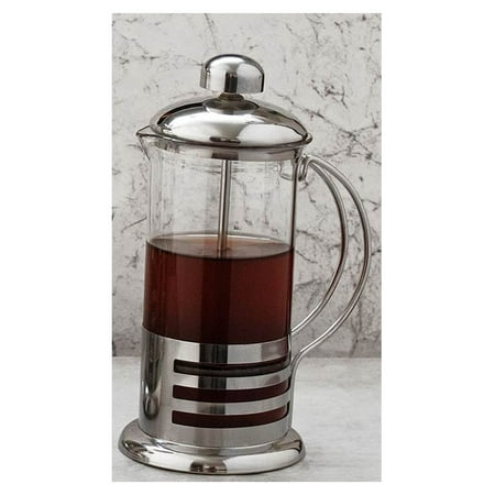 Coffee/Tea Press Pot, Stainless, 12 oz.