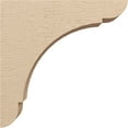 thumbnail image 3 of 6"W x 24"D x 24"H Thin Olympic Rough Cedar Woodgrain TimberThane Corbel, Primed Tan, 3 of 6
