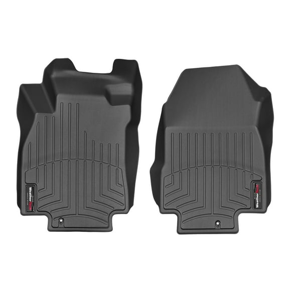 WeatherTech Custom Fit FloorLiners compatible with 2007-2011 Nissan Versa - 1st Row (Driver & Passenger), Black
