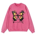 thumbnail image 4 of Sudadera con capucha vintage desgastada con texto "Haz un buen día, mariposa, vuela gratis", para hombre, ropa holgada, sudadera informal de algodón a la moda, 4 of 4