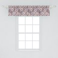 thumbnail image 2 of Ambesonne Vintage Window Valance, Poppy Buds Garden Art, 54" X 12", Mauve Blush, 2 of 3