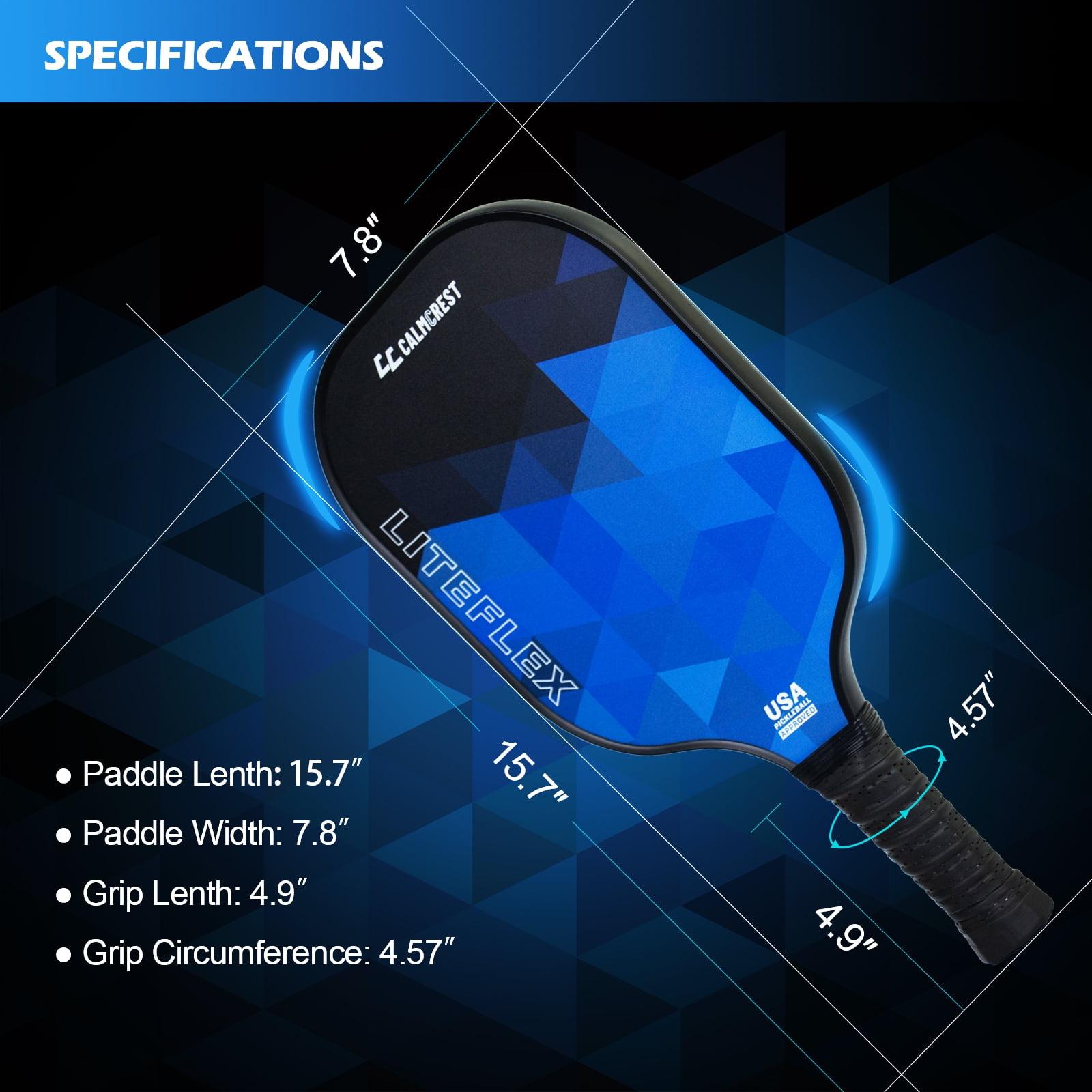 Calmcrest Pickleball Paddles Set