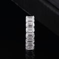 thumbnail image 4 of Blue Jewelry 14K White Gold Plated Diamond Ring - Emerald Cut Excellent 1.6 Ct Diamond Ring For Women's - Full Eternity Diamond Ring for Women's - Classic Engagement Wedding Women's Ring for Her, 4 of 9