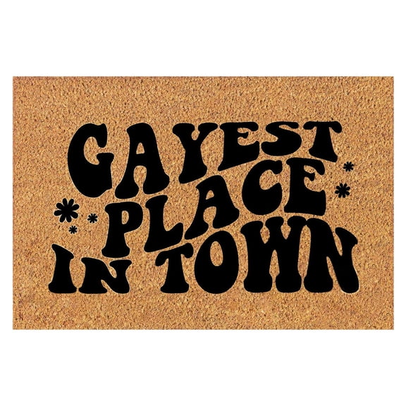 BIZHUA Gay Letter Carpet Non Slip Entry Door Entrance Mat Absorbent Bathroom Kitchen Porch Floor Mat1X Floor Mat