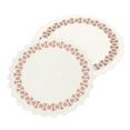 thumbnail image 1 of 100 piezas de doilies de papel de encaje, manteles de papel redondos de 5.51 pulgadas, doilies decorativos de encaje para pasteles, postres, manualidades, bodas, decoración de mesa de Navidad, blancos, 1 of 7