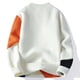 thumbnail image 3 of Blusas y camisas de manga larga con cuello redondo para hombre, suéter de camisa de dos piezas de punto liso con cuello redondo falso para hombre, blusa de poliéster para hombre, 3 of 8