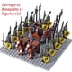 thumbnail image 4 of Mini figuras de acción de caballeros medievales, bloques de construcción, carro romano, soldado, caballo de guerra, juguetes para niños, regalo, 4 of 5