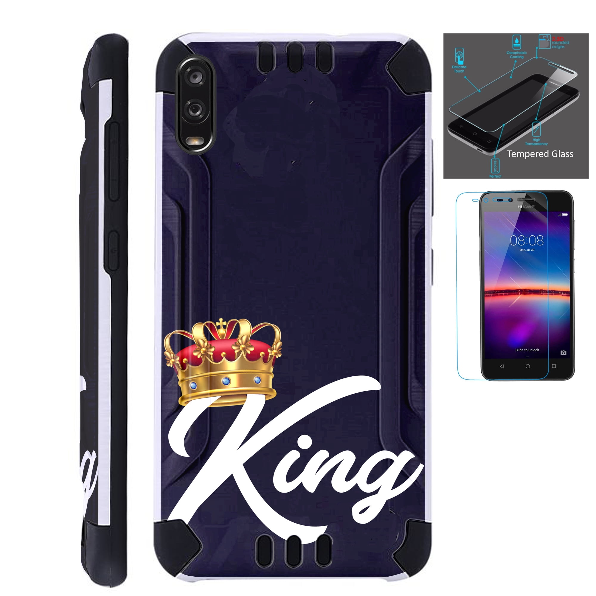 WORLD ACC Combat Guard Phone Case Compatible with TCL A2X + Screen