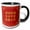 Black/White, variant on 3drose, Chinese Blessings for Happy New Year with Peace Luck and Good Fortune, 11oz Mug