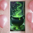 thumbnail image 3 of Bannière Chaudron Fumée Verte Halloween Potion Araignée Effrayante pour Décoration de Maison Hantée Fête Halloween, 3 of 5