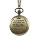 thumbnail image 1 of Reloj de bolsillo de marido tallado reloj de bolsillo de cuarzo vintage colgante reloj de bolsillo vintage, 1 of 5