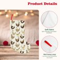 thumbnail image 4 of Bingfone Funny Chicken Print Personalized Christmas Stocking - Snowman Design Large 18 inch,Family Holiday Season Decor, 4 of 8