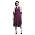 thumbnail image 1 of Bimba Tunique Droite en Coton pour Femmes Kurta Imprimée Tenue d'Été Kurti-TP, 1 of 6