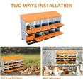 thumbnail image 2 of EastVita Chicken Nesting Boxes, 10-Hole Metal Nesting Boxes for Chickens, 2 Mounting Options for Egg Laying, Chicken Nesting Box with Roll Away Egg, with Large Holes, 2 of 7