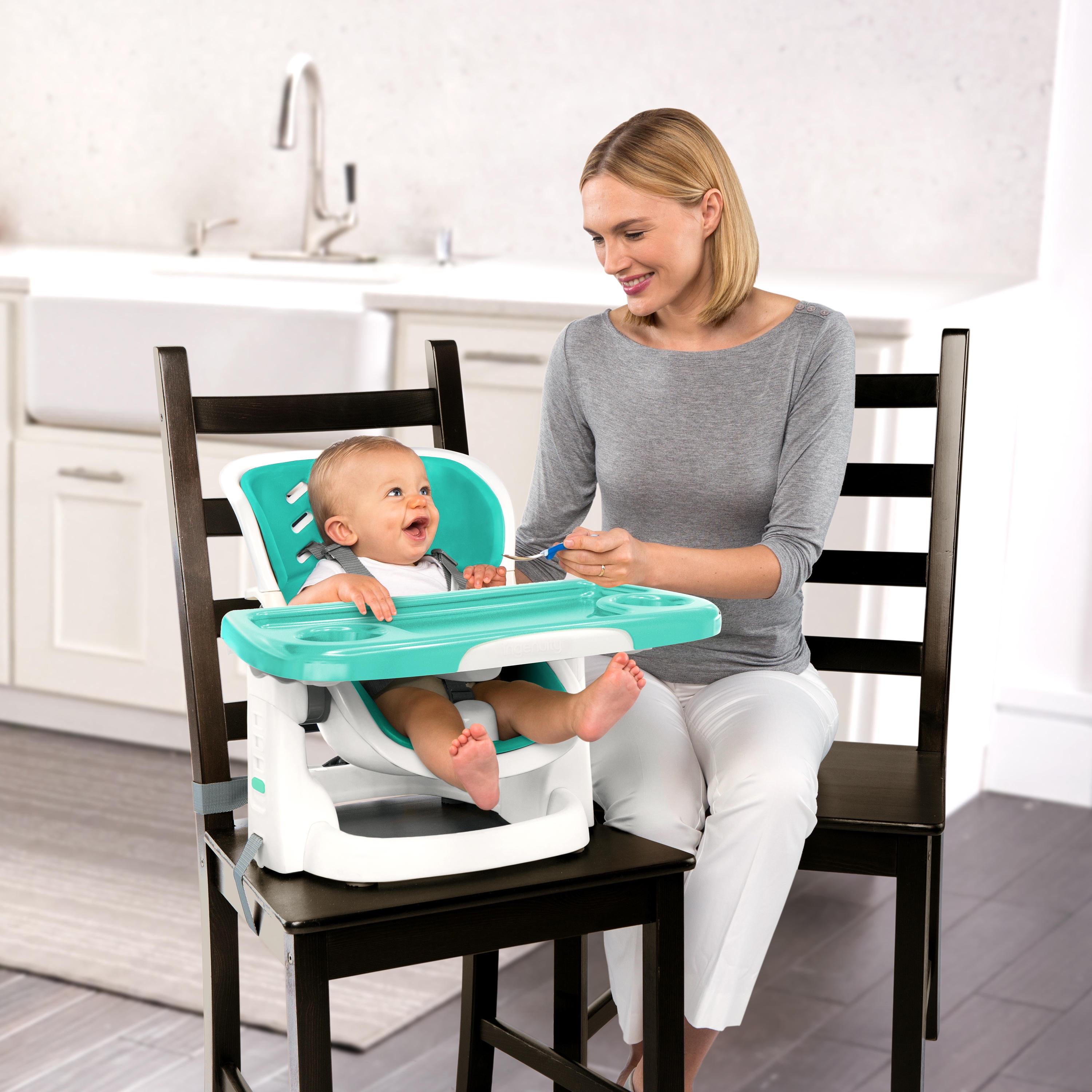 Smartclean Chairmate High Chair Seaside Green Com