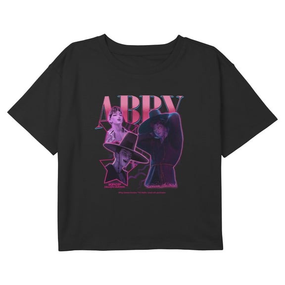 Girls KPop Demon Hunters Idol Abby Collage Cropped T-Shirt
