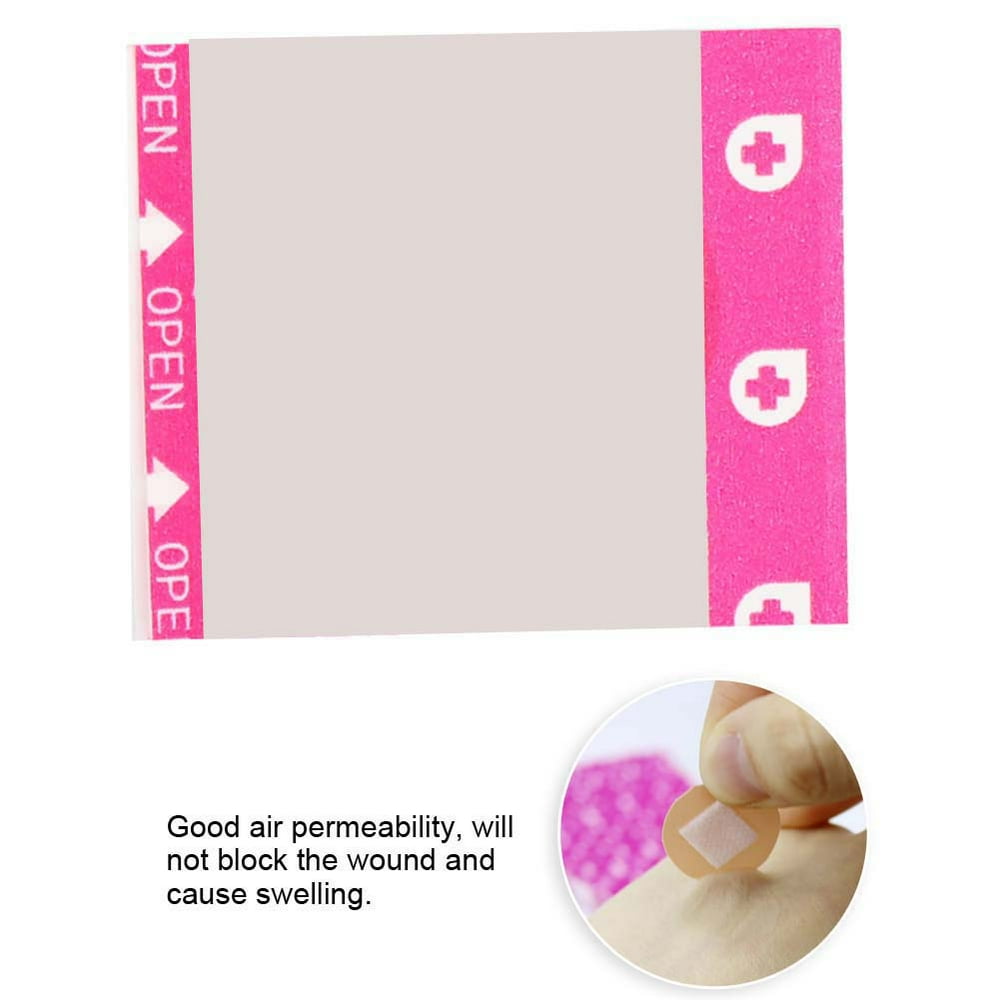 OTVIAP 100Pcs Waterproof Mini Round Breathable Bandage Band Aid First