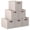 Beige-Kallax - 13x15x13, variant on Kallax - 13x15x13 White/Gray Linen Fabric Storage Basket Organizer
