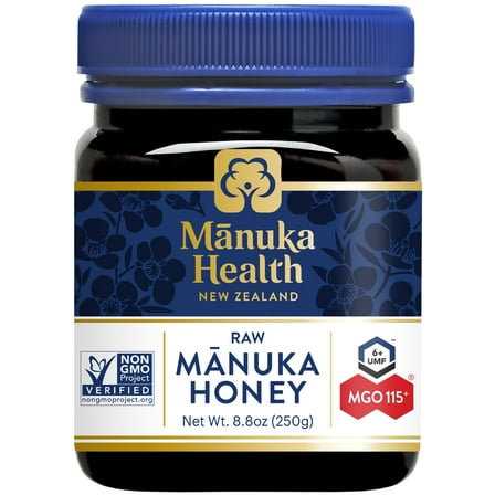 Manuka Health UMF 6 /MGO 115 , 8.8oz, Superfood, Authentic Raw Honey from New Zealand