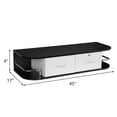 thumbnail image 3 of Reshable Wall Mount Styling Station 2 Locking Drawers Storage for Beauty Salon Barber Shop Black White, 3 of 12