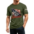 thumbnail image 4 of LWavelet Mens USA Shirt American Flag T-Shirt 4th of July Patriotic Short Sleeve Tee, 4 of 6