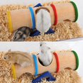 thumbnail image 5 of Túnel de animales pequeños, túnel de roedores, túnel de hámster, túneles de hurón, túnel de hámster de madera, columpio para mascotas, para conejos, erizos, ratas, chinchillas TUNC Sencillez, 5 of 5