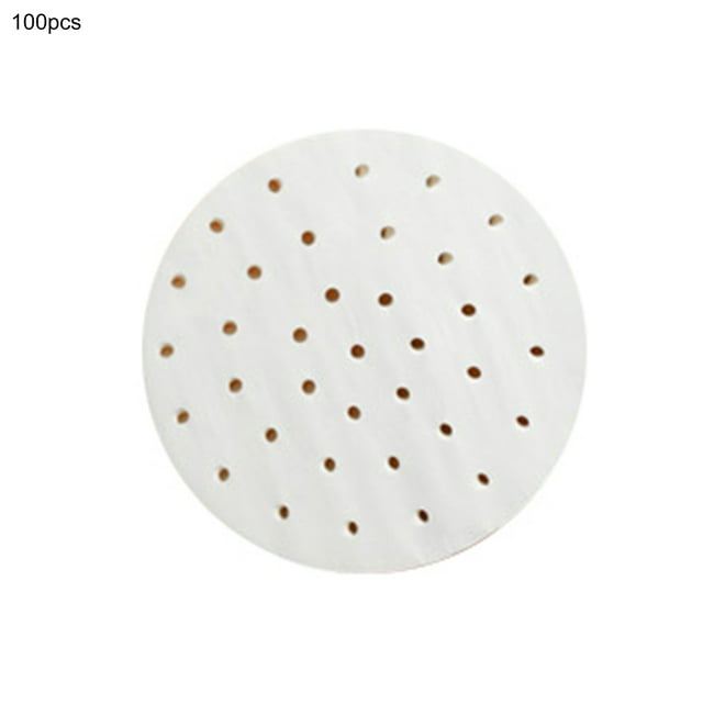 Flmtop 100Pcs/Set Steamer Paper More Thicken Non-stick Paper Practical Food-grade Steamer Paper Pad for Home